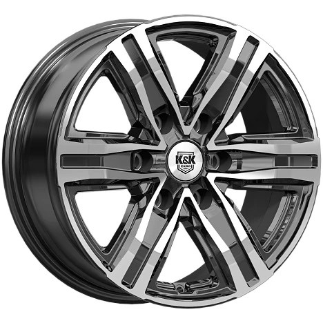 K&K R8 Алмаз Черный 6*139,7 7.5xR17 ET42 DIA100.1 (KC1174)